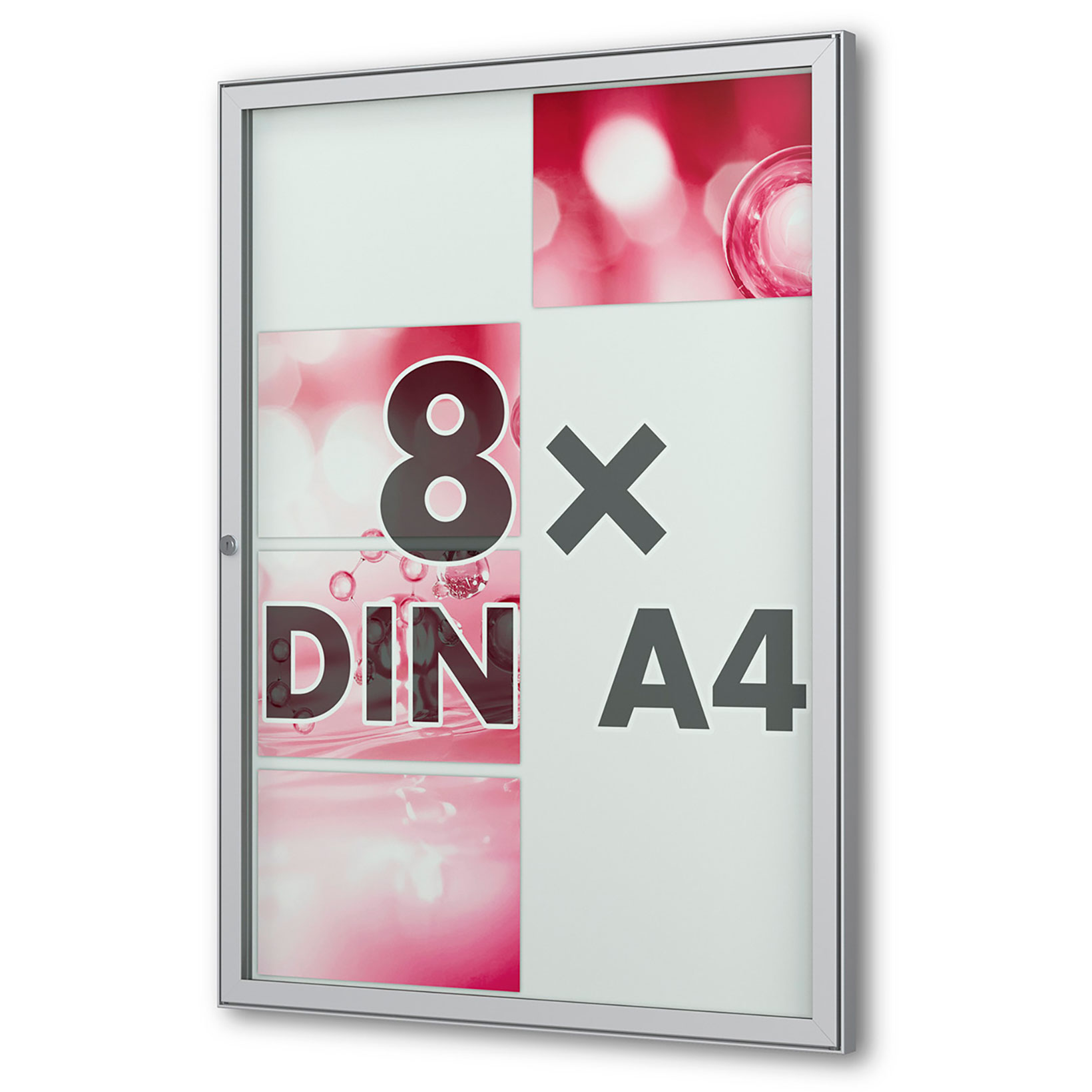 8 x DIN A4 Flachschaukasten Tesus - hoch - eckig 8 x DIN A4 Flachschaukasten Tesus - hoch - eckig